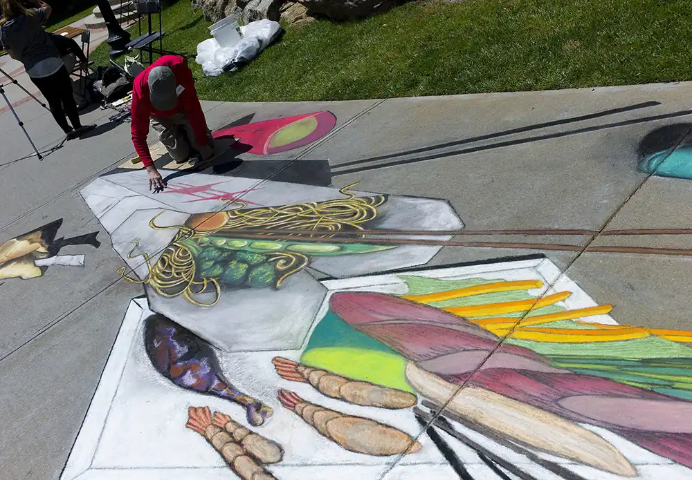 food chalk art