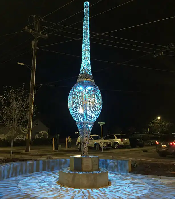Spindle at night